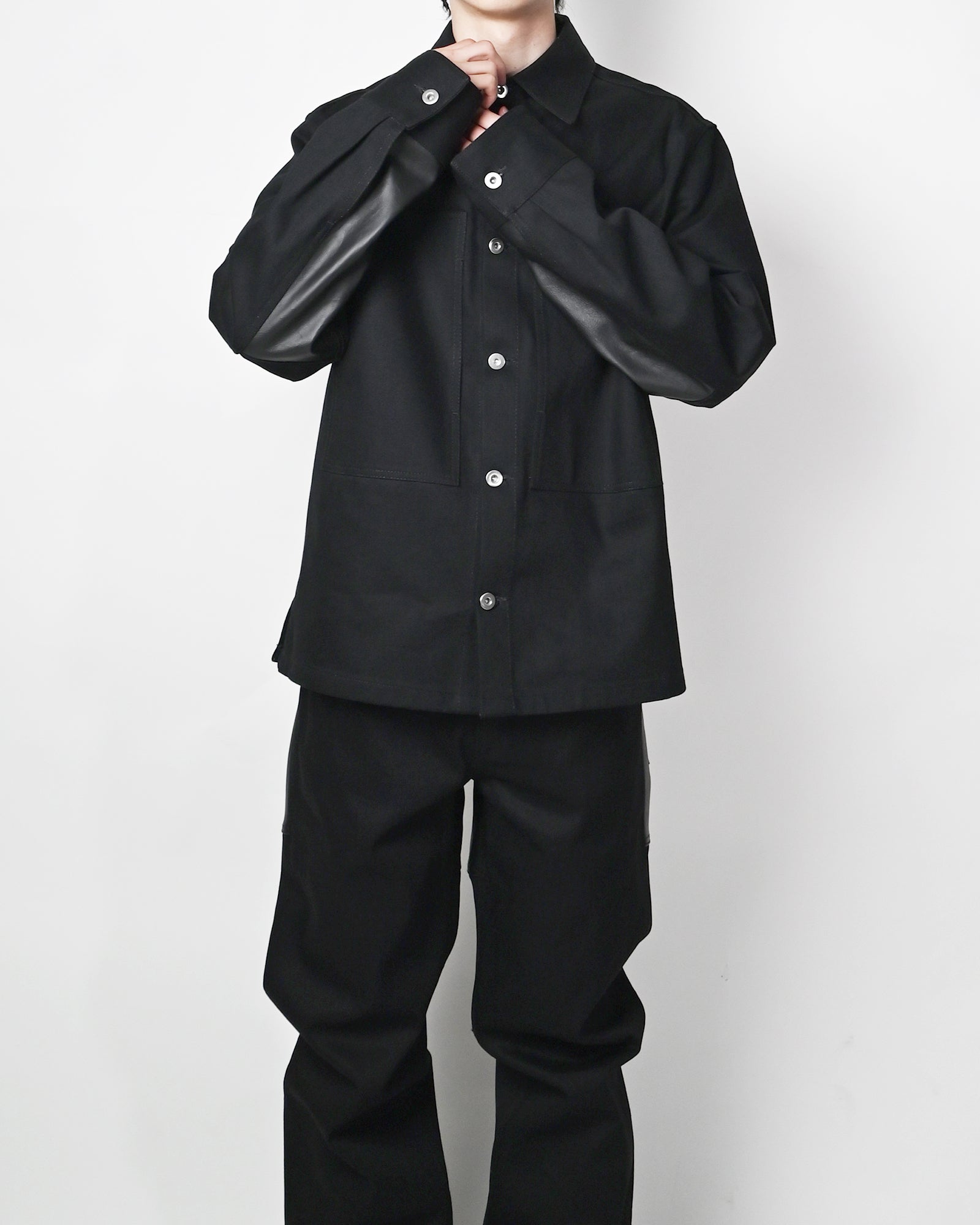 JIL SANDER (ジルサンダー) OUTER SHIRT 17 WL / BLACK | Detail
