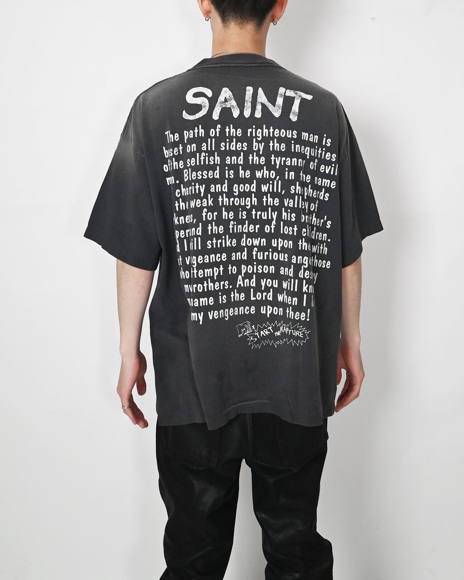 SAINT M×××××× (Saint Michael) SS25 SS TEE/RAPTURE / BLACK | Detail