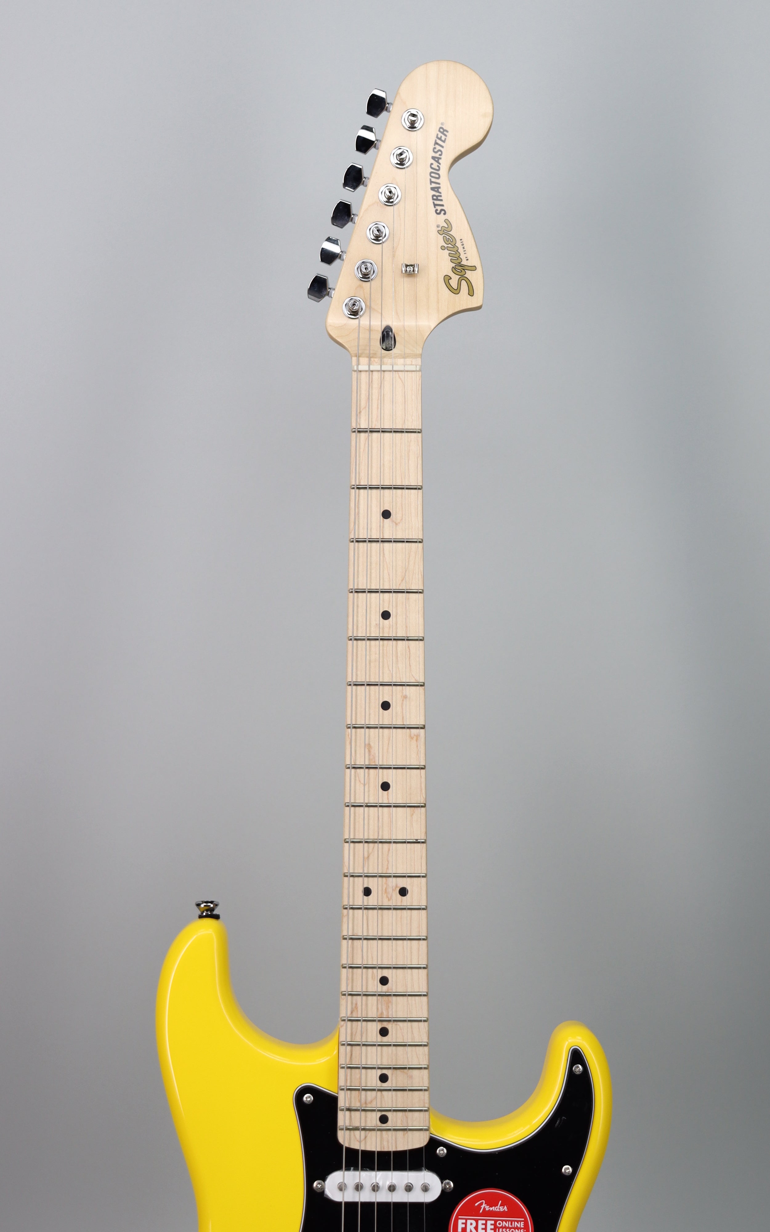 Squier FSR Affinity Stratocaster Graffiti Yellow – Detroit Guitar