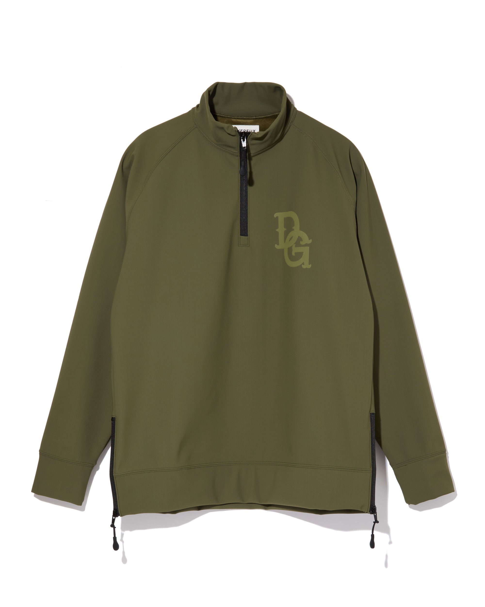 DG 三層フリースハーフジッププルオーバー 763474013-KHAKI