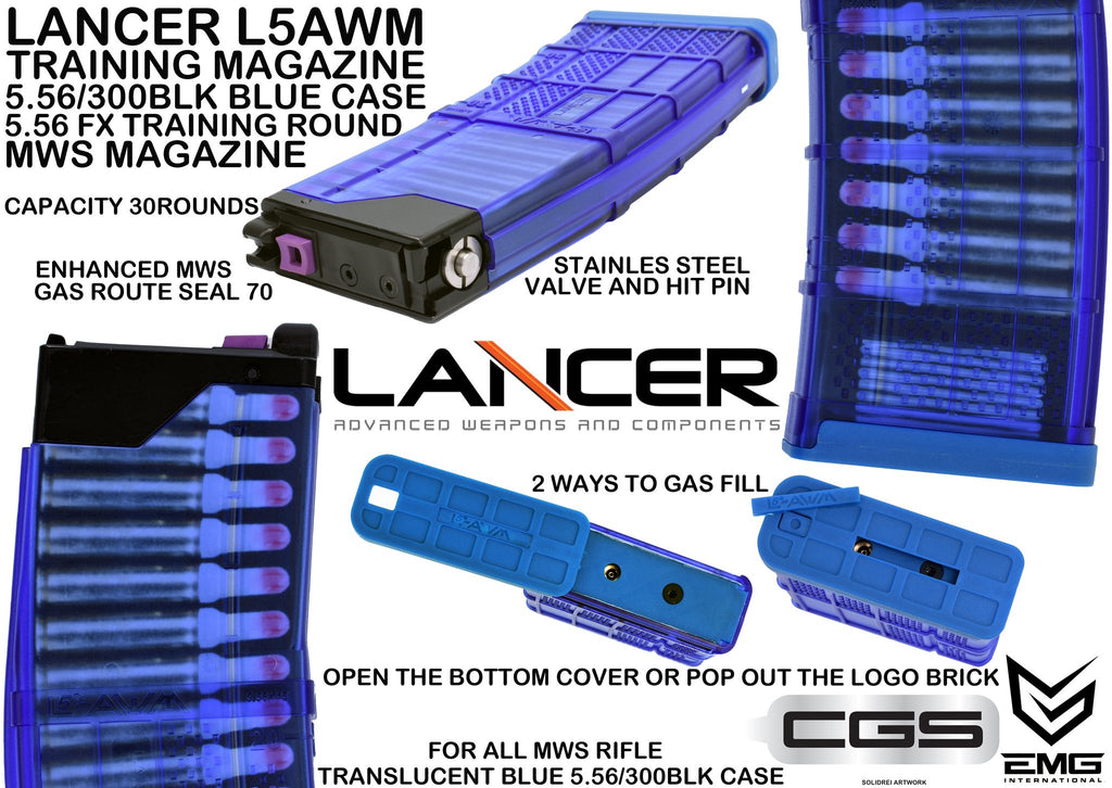 EMG x T8 LANCER L5AWM 300BLKタイプ マガジン MWS用 – DEVILSIX