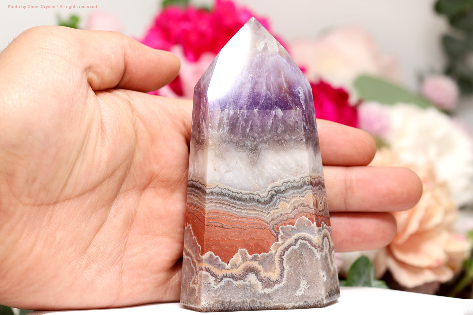 アメジスト・レースアゲート メキシコ産 クレイジーレースアメジスト