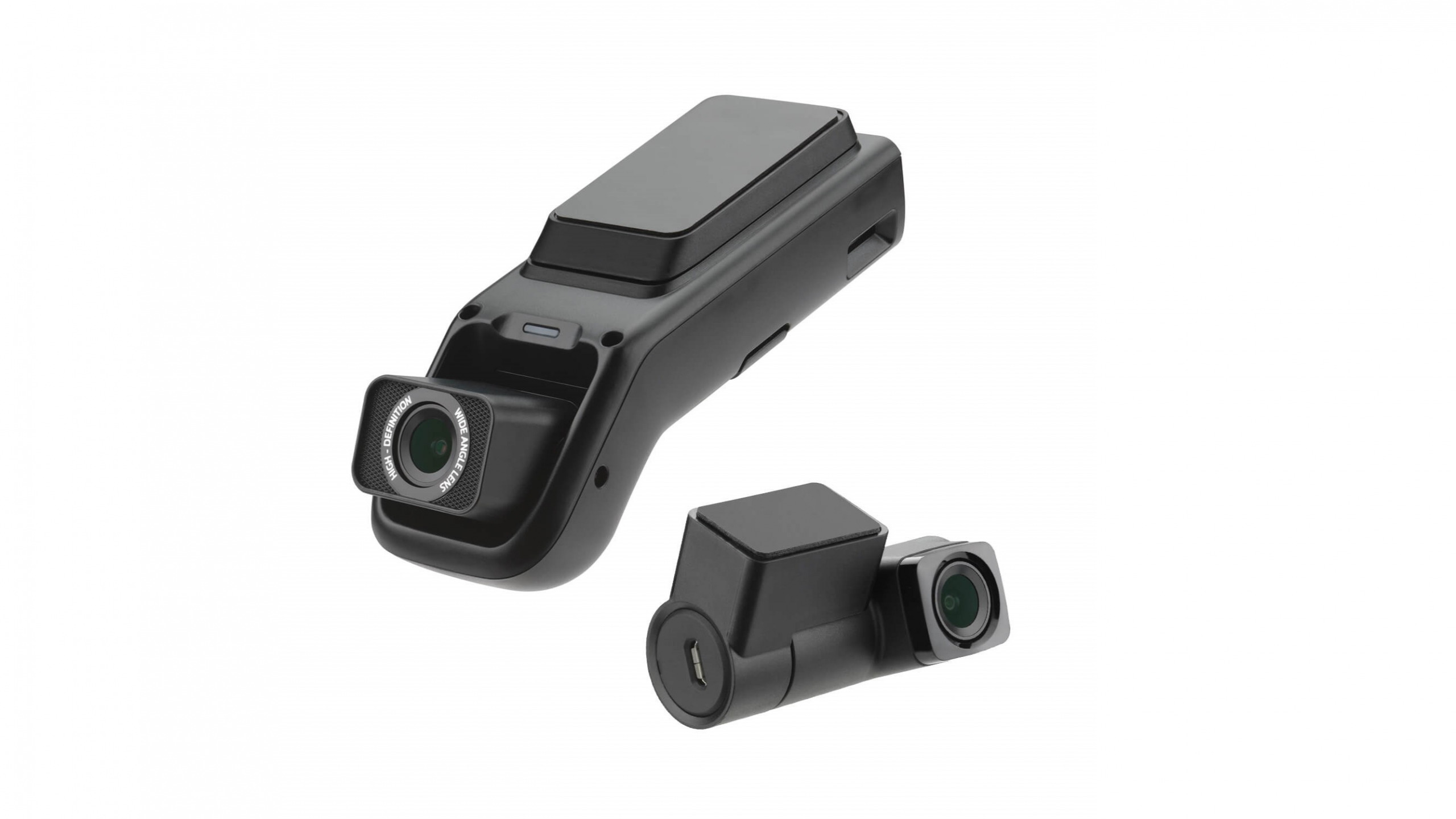 セイワが車内インテリアに溶け込むスリムデザインの前後2カメラ