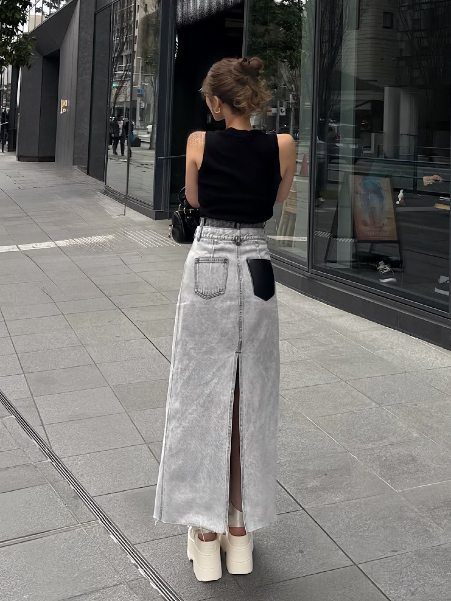 Layered slit denim skirt | DIANTÉ (ディアンテ)公式通販サイト