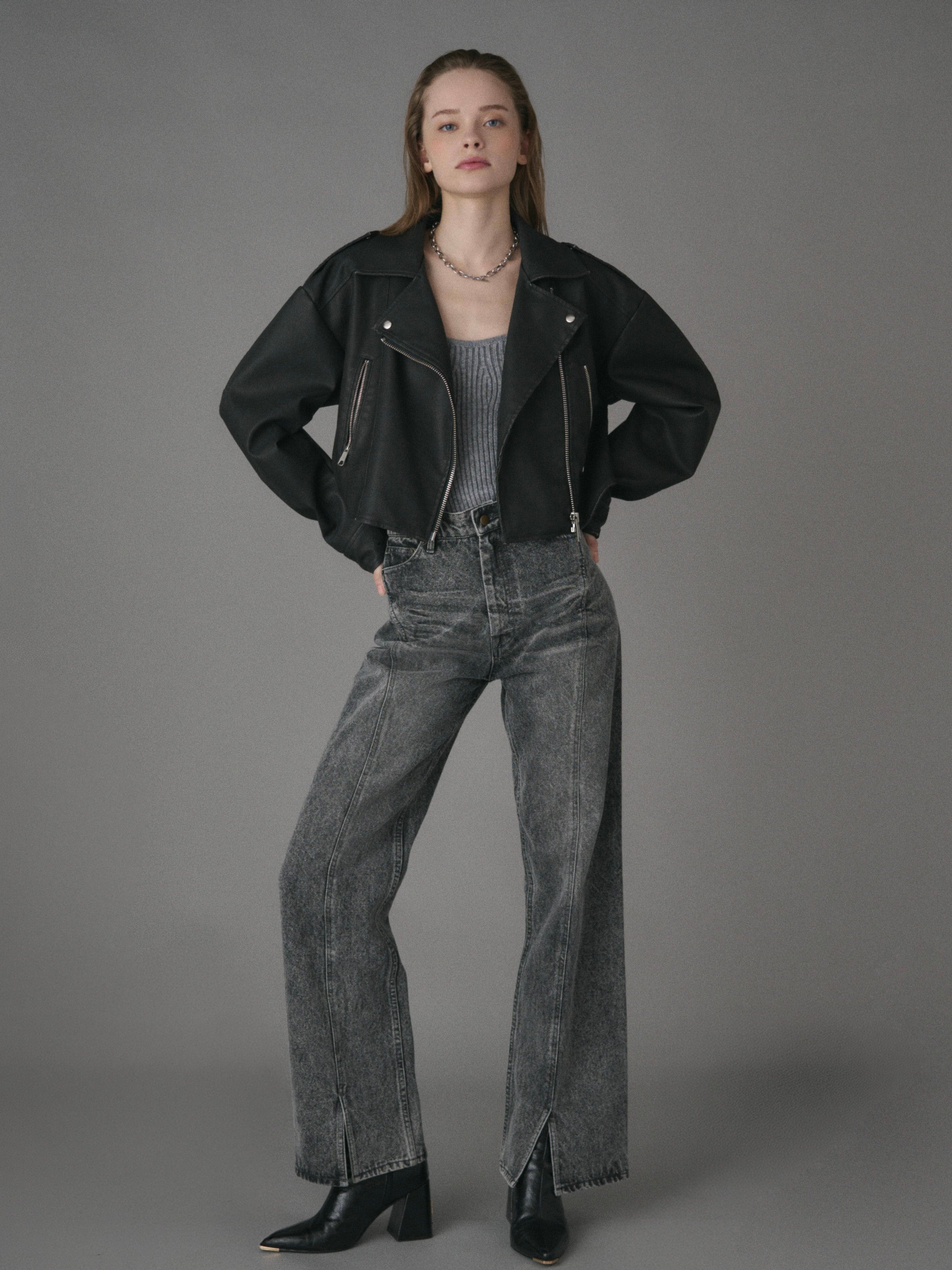 Curve pattern loose fit denim | DIANTÉ (ディアンテ)公式通販サイト