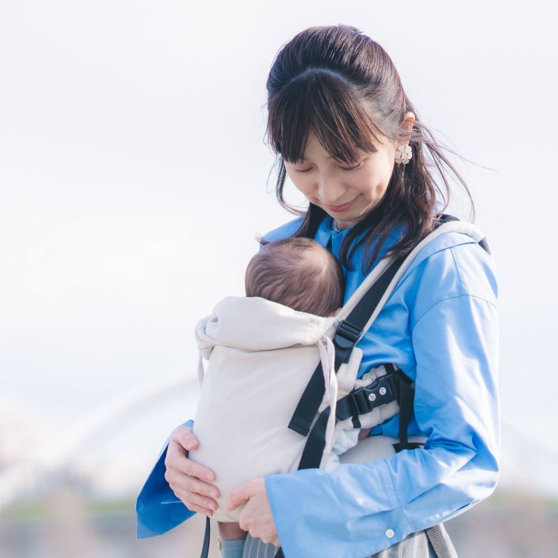 通気性の高い天然素材で抱っこ紐の暑さ対策｜ディディフィックス