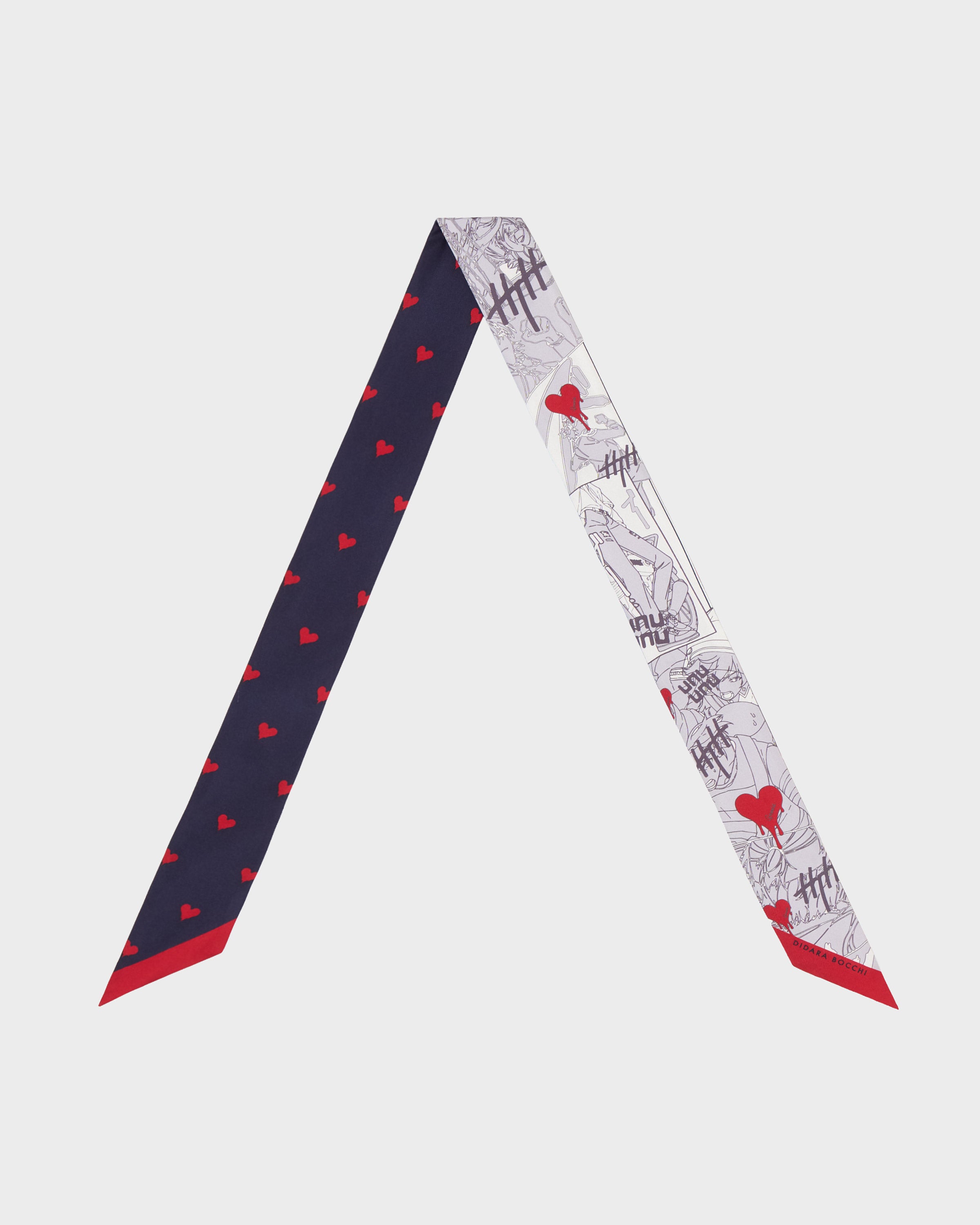 プリントシルクツイルスカーフ TD × DB HH1 | DIDARA BOCCHI