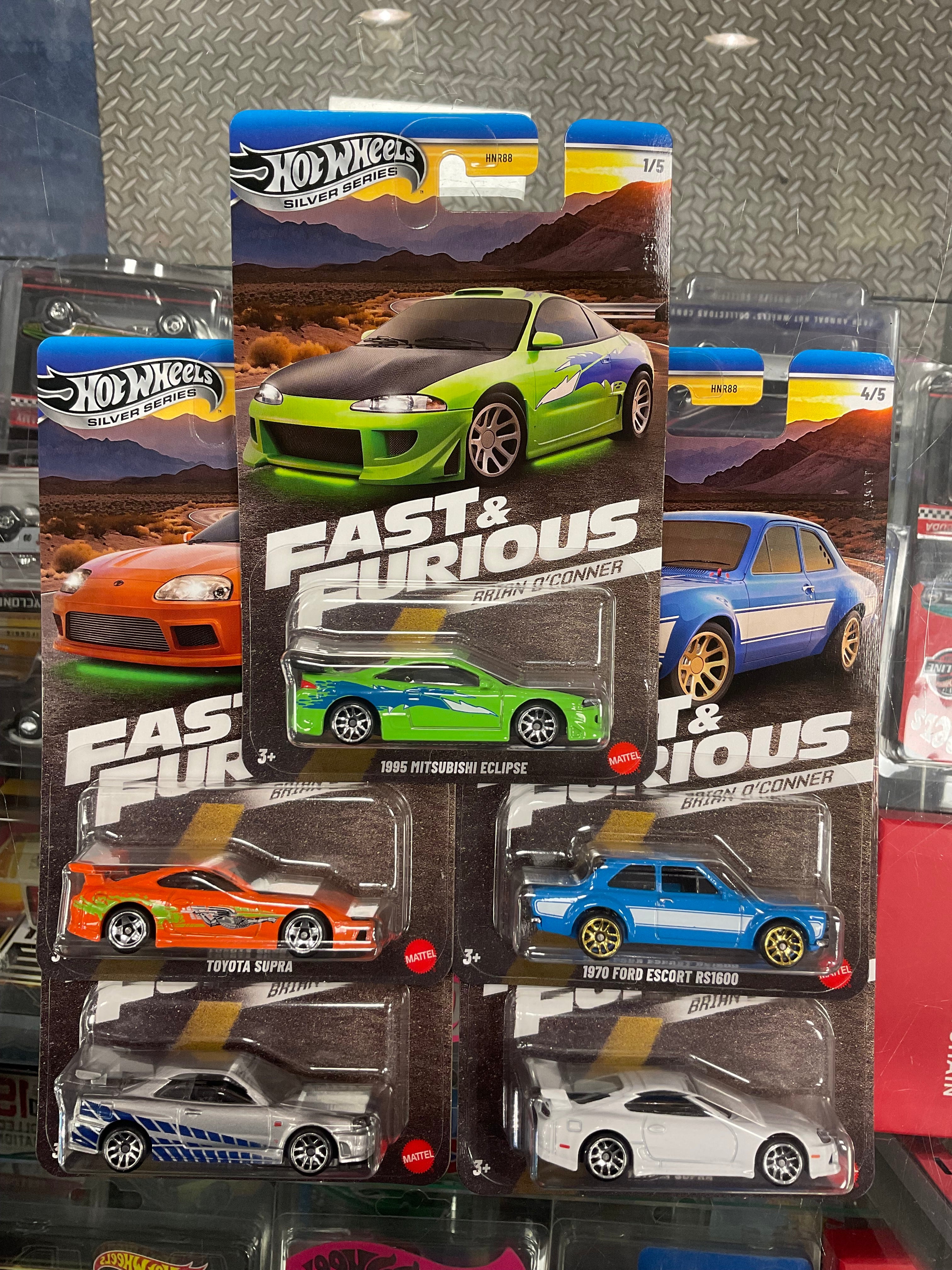 Hot Wheels Fast & Furious Brian O'Conner Set of 5 – Diecastz