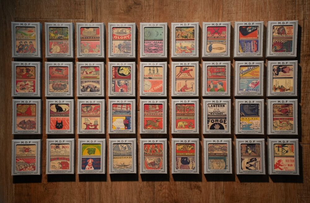 昭和時代に製造されていたマッチ箱デザインを復刻！ レトロマッチ箱