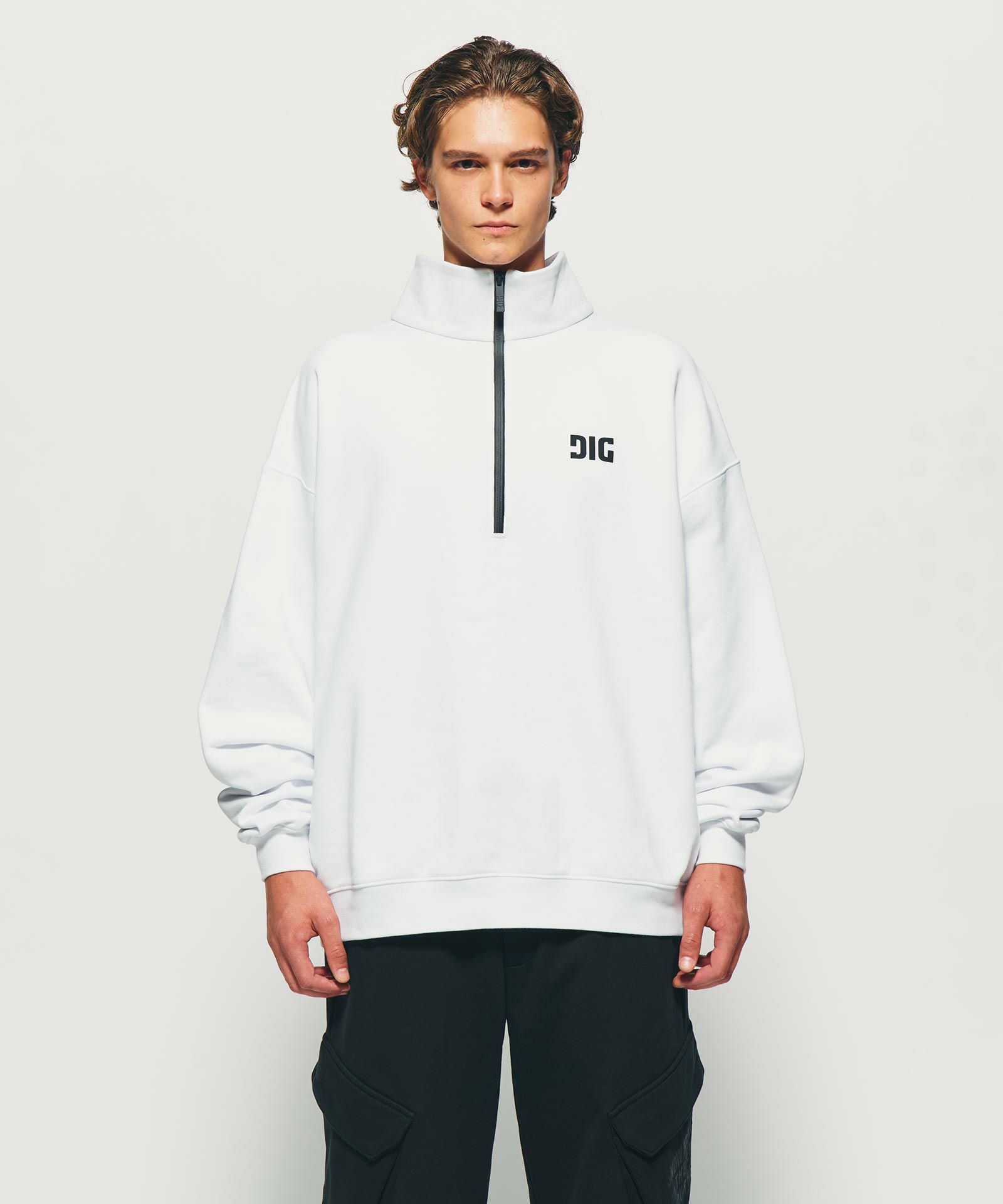 DIG SIGNATURE LOGO LONGSLEEVE T-SHIRT｛CT-05｝【[02]WHITE】 | DIG