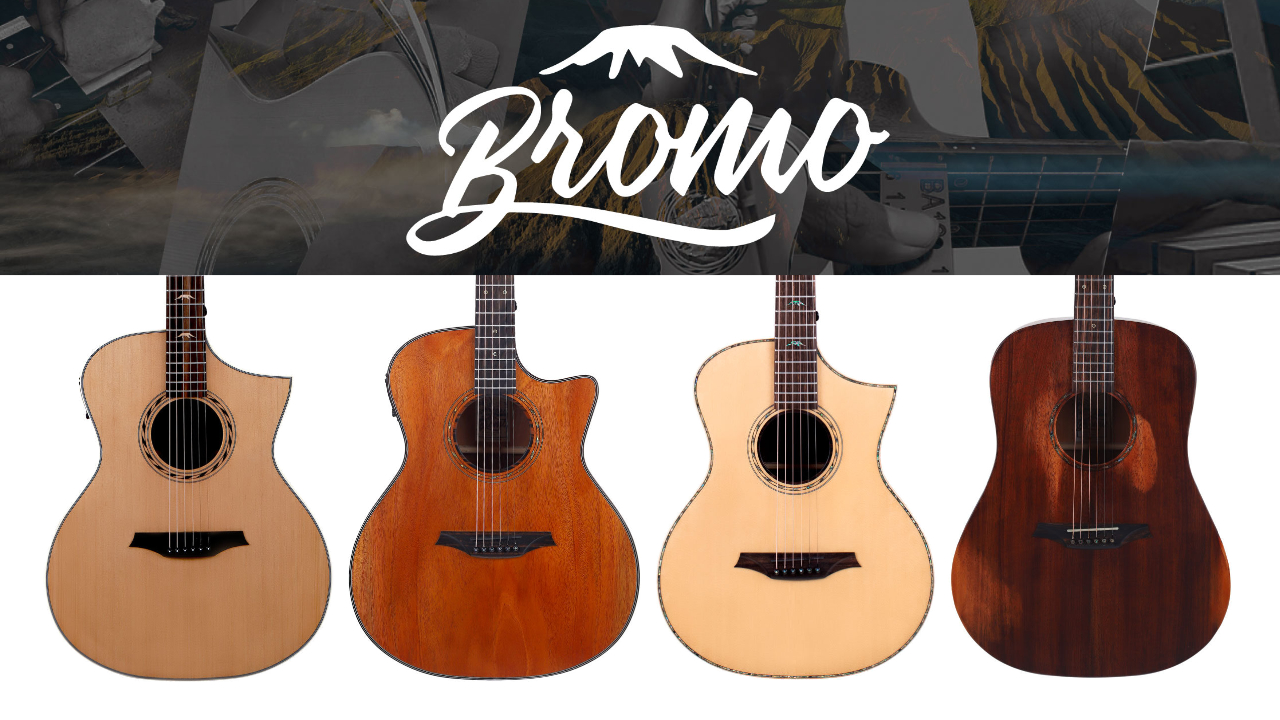 Bromo Guitarsからエレアコ・アコギの新モデル4機種が発売！