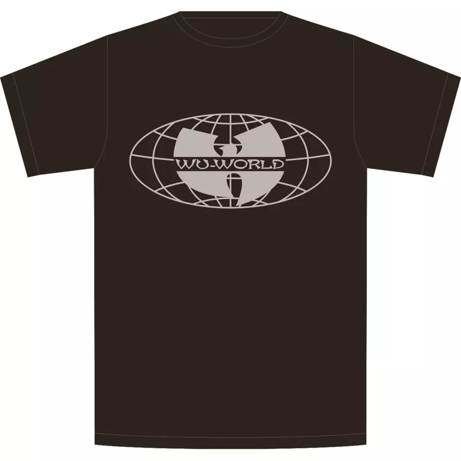 WORLD WIDE TEE (BLACK SILVER / L)/WU-TANG CLAN/ウータン・クラン