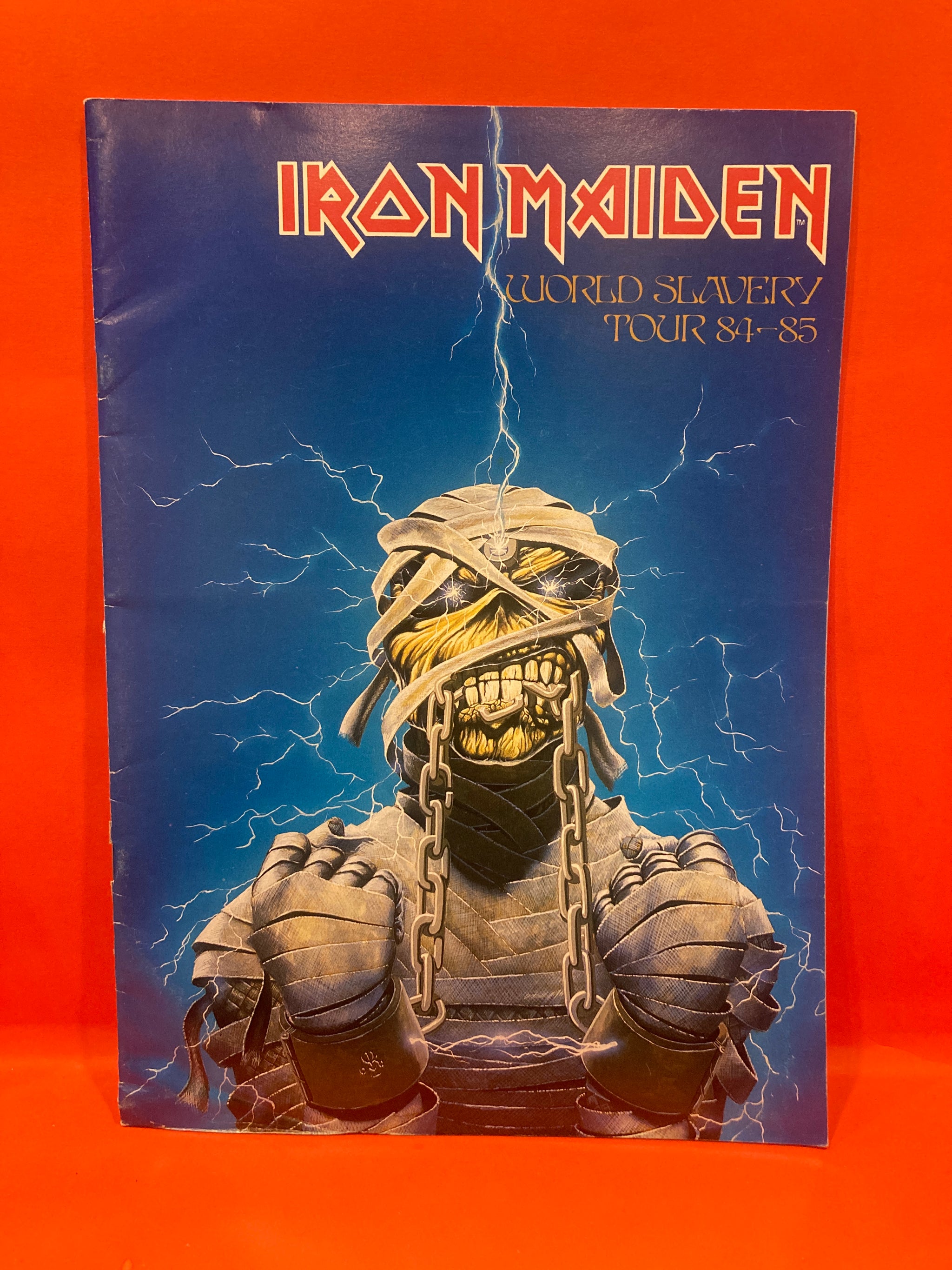 IRON MAIDEN - WORLD SLAVERY TOUR PROGRAM 84-85 - RARE – Dixon