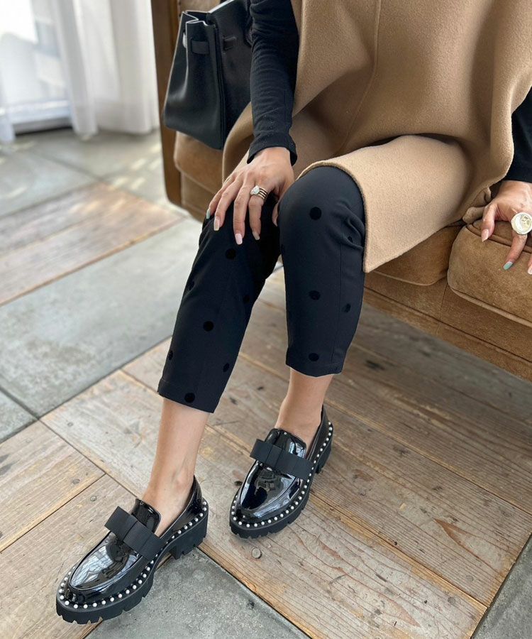 パールリボンローファー[C]