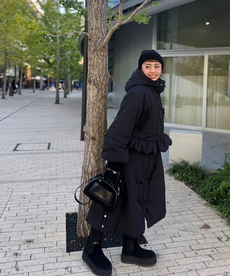 2wayスカラップベンチコート[C]