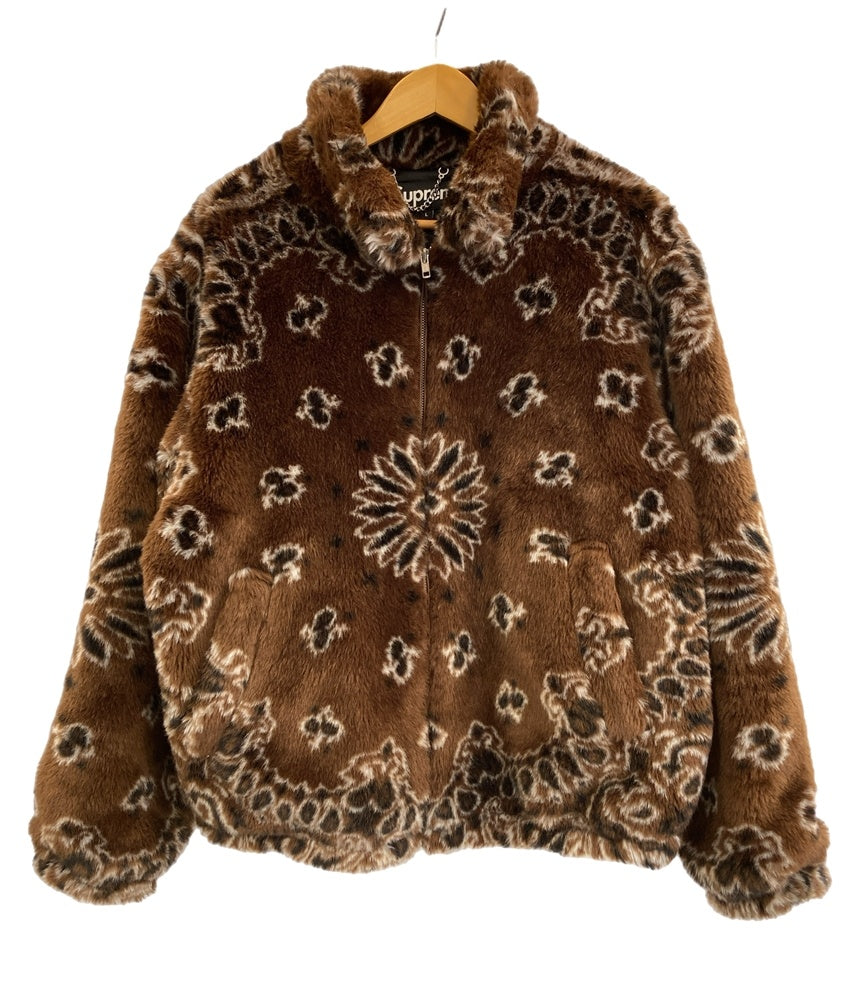 シュプリーム SUPREME Bandana Faux Fur Bomber Jacket ペイズリー