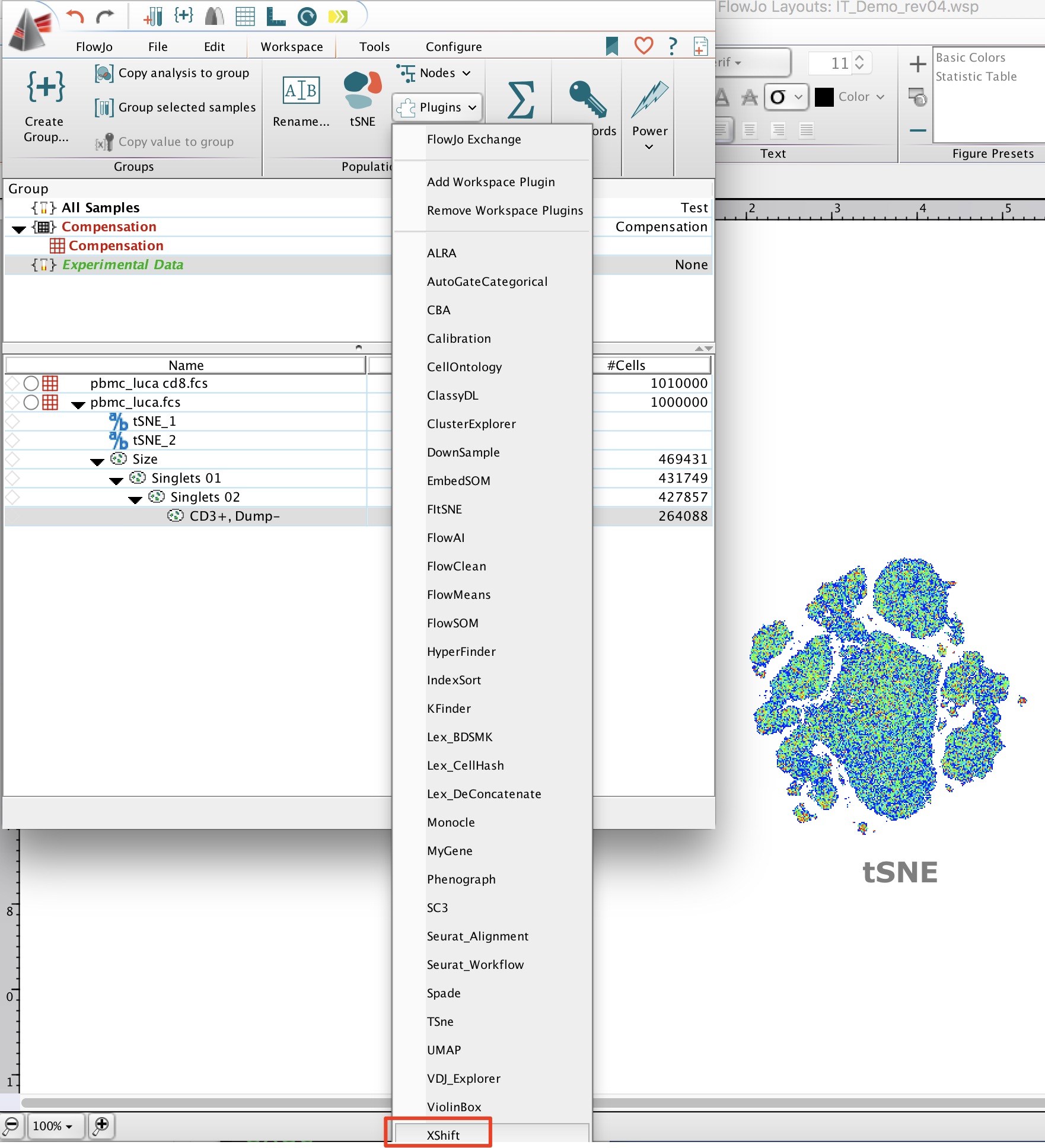 XShift - FlowJo Documentation | FlowJo Documentation