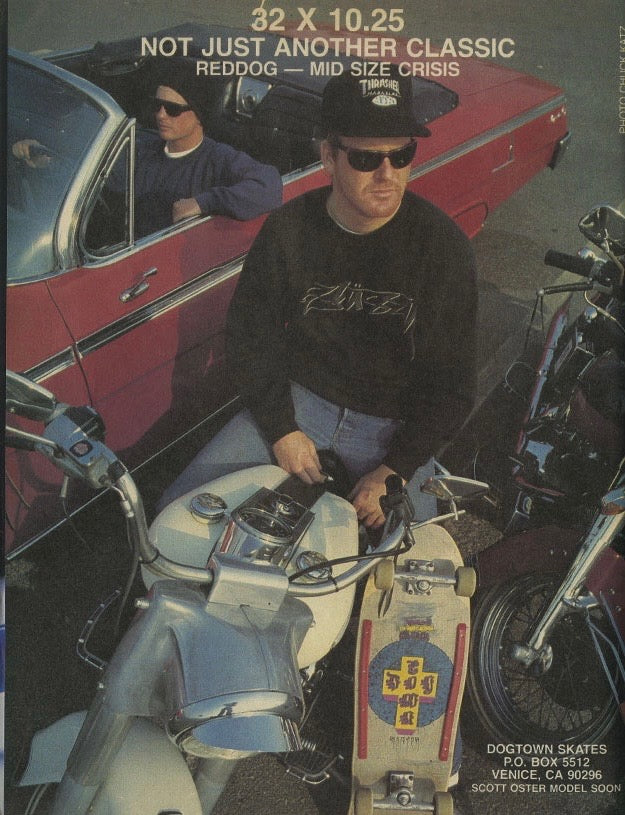 Dogtown Red Dog Mid Size Crisis 80s Reissue Deck 10.25