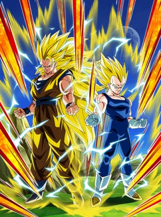 ドッカンバトル】『結束した超パワー』超サイヤ人3孫悟空&超サイヤ人2