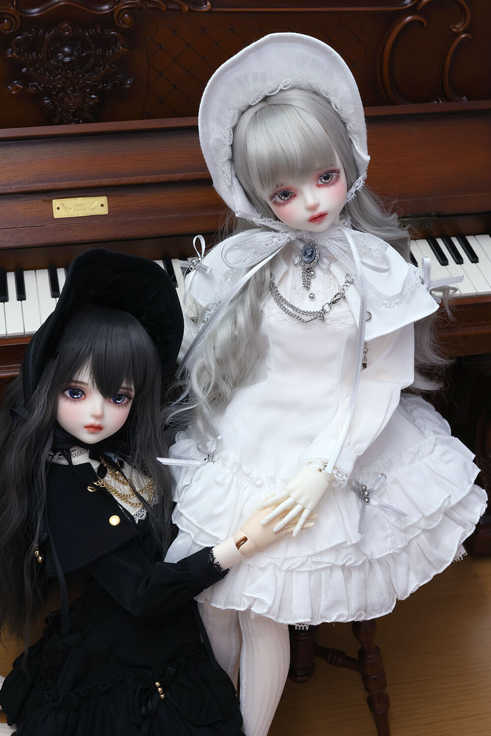 DOLK×NINE9 STYLE】Antique cape dress DOLK限定 WHITE - 40cm（MSD