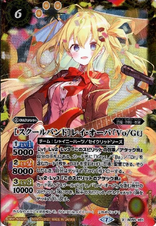 スクールバンド]レイ・オーバ｢Vo/Gt｣(SD58-X01) | X | ドラゴンスター