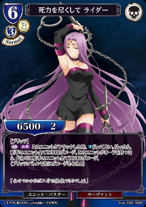 死力を尽くして ライダー(Fate-TB1-16SR) | SR | ドラゴンスター
