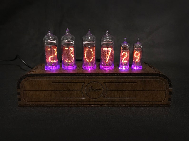 ニキシー管時計 ニキシー管置時計 Nixie Tube Clock Pulsar IN-14+IN