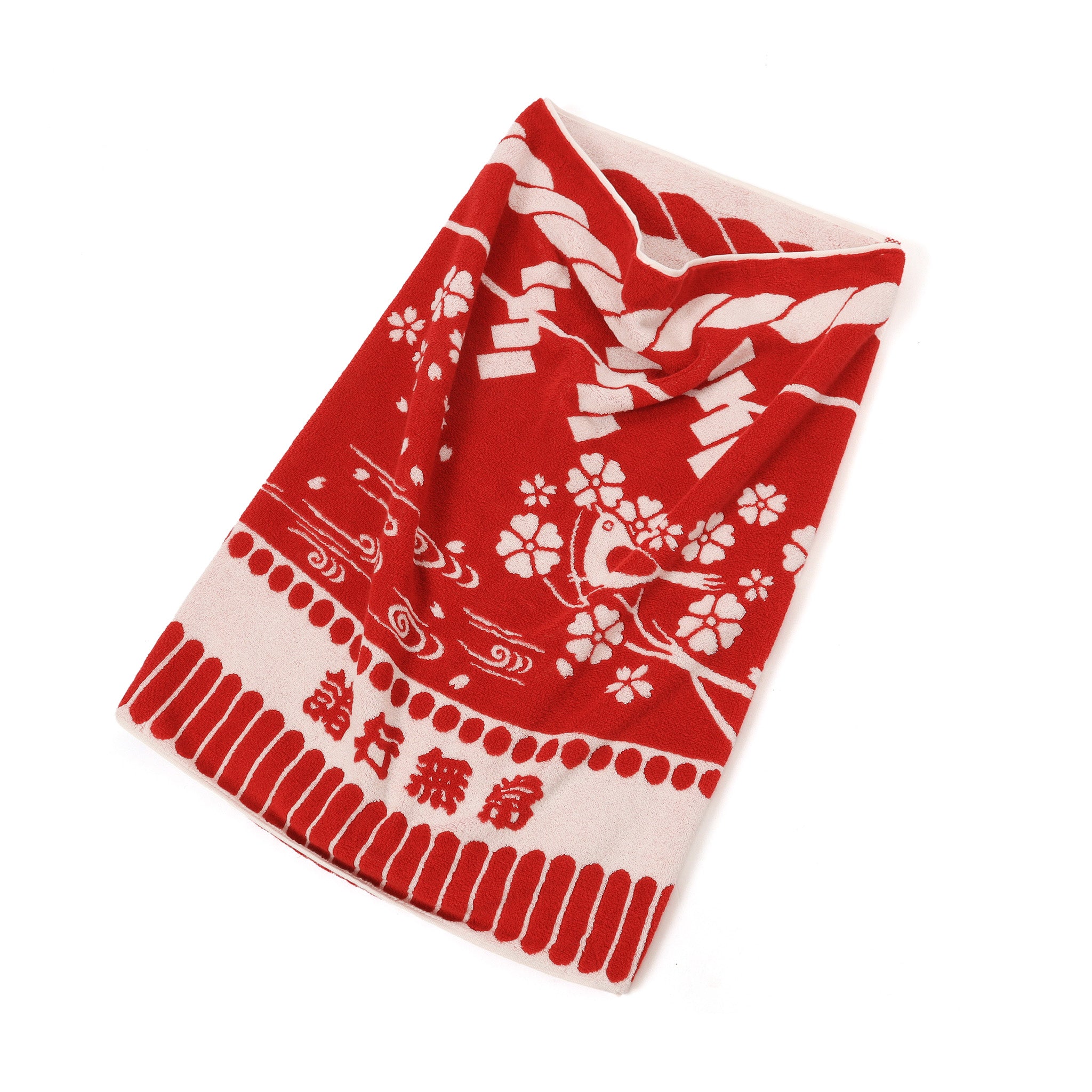 どすこいバスタオル・朱 ー諸行無常ー – どすこいサウナハット