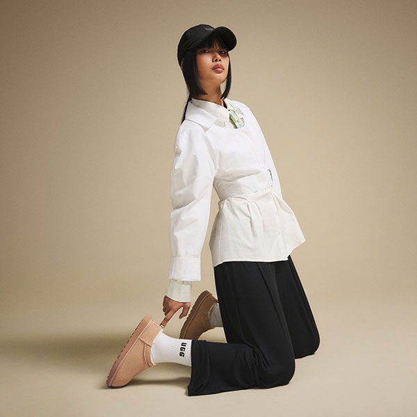 UGG® 公式【 プラットフォーム スリッポン ボウ|Platform Slip-On Bow