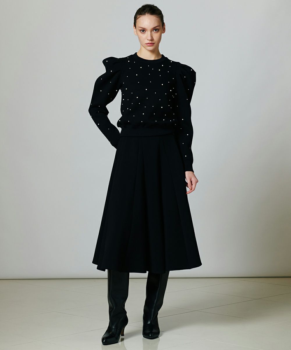 Sov. / パフスリーブパールニットプルオーバー TOPS Night STORE