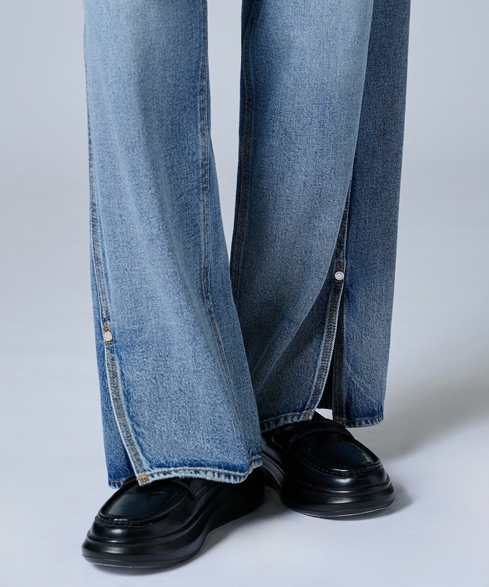 AKKO×Sov. / スリットヘムバギーパンツ(WEB限定) BOTTOMS Night STORE