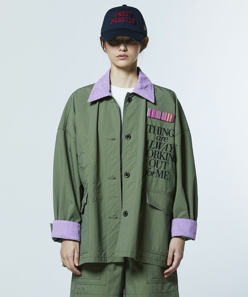 DSC / ビッグシルエット ミリタリージャケット OUTERS Night STORE