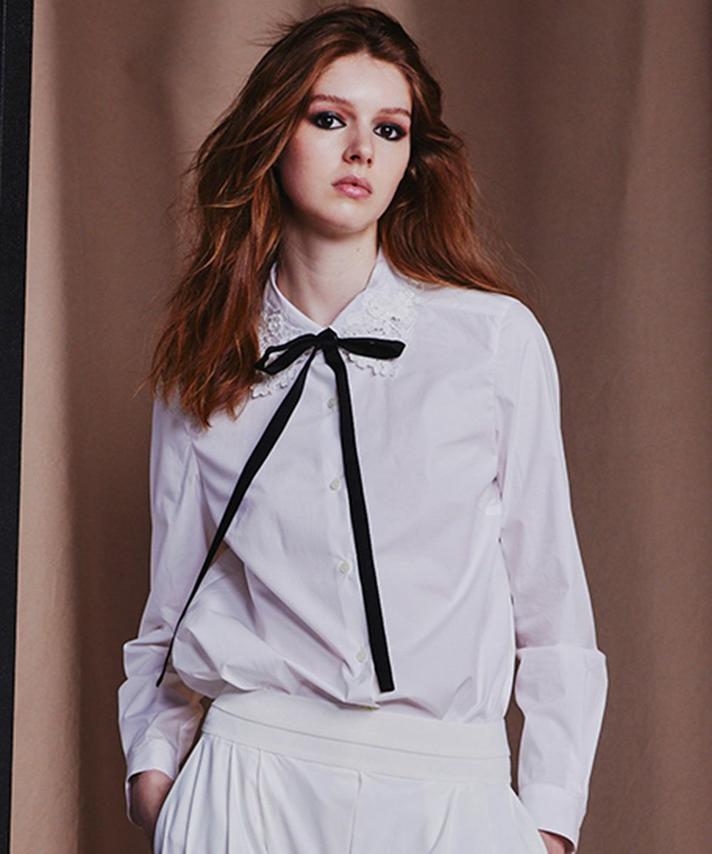 Sov. / オリジナルカラーボウタイシャツブラウス TOPS Night STORE