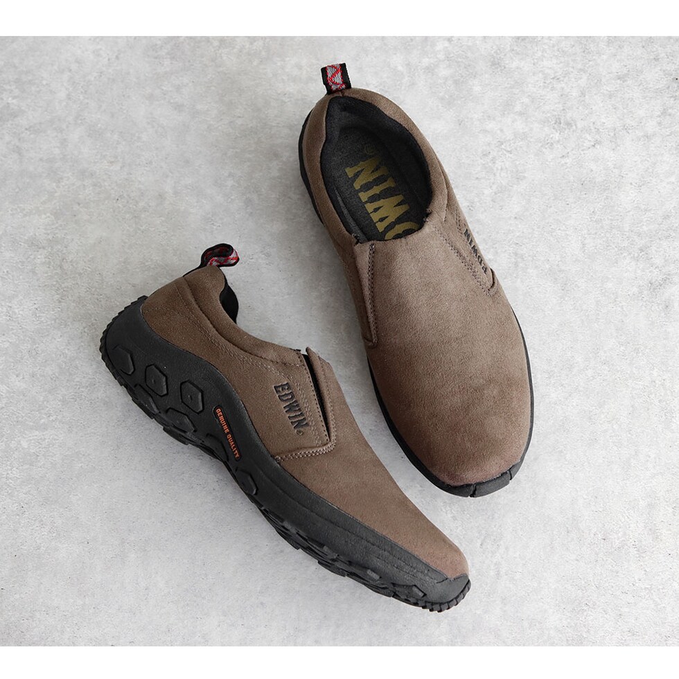 dショッピング |エドウィン モックシューズ メンズ 黒 クッション