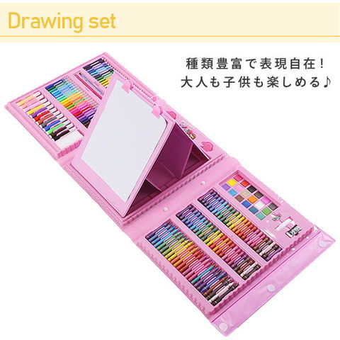 dショッピング |お絵描きセット ドローイングセット 色鉛筆 水性ペン