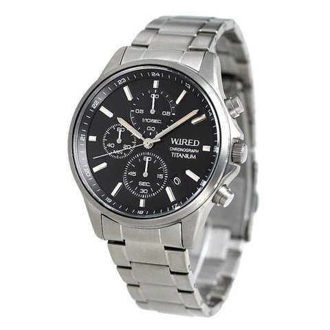 dショッピング |セイコー ワイアード SEIKO WIRED チタン クロノグラフ