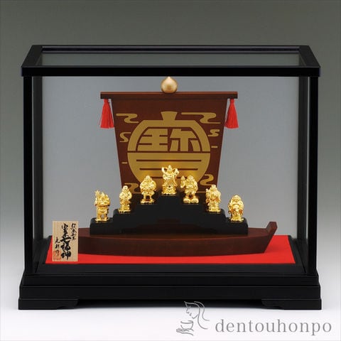 dショッピング |純金 宝来七福神 大・15g ( 光則（金工芸） 木札名入れ