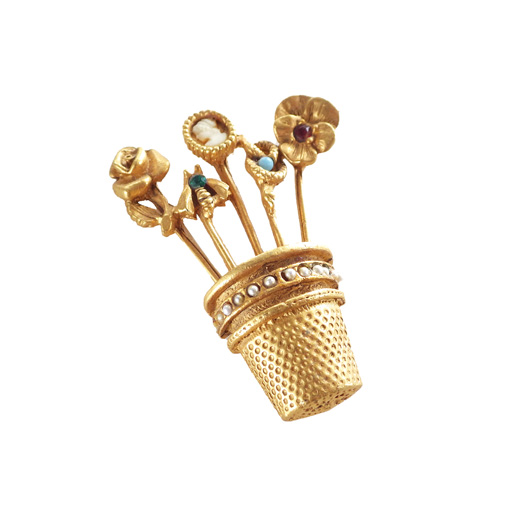 5種類のスティックピンのヴィンテージブローチ | アメリカ製