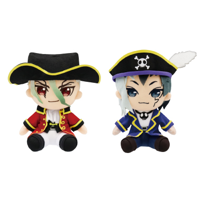 Dr.STONE オリジナルぬいぐるみ 石神千空＆あさぎりゲン 海賊ver