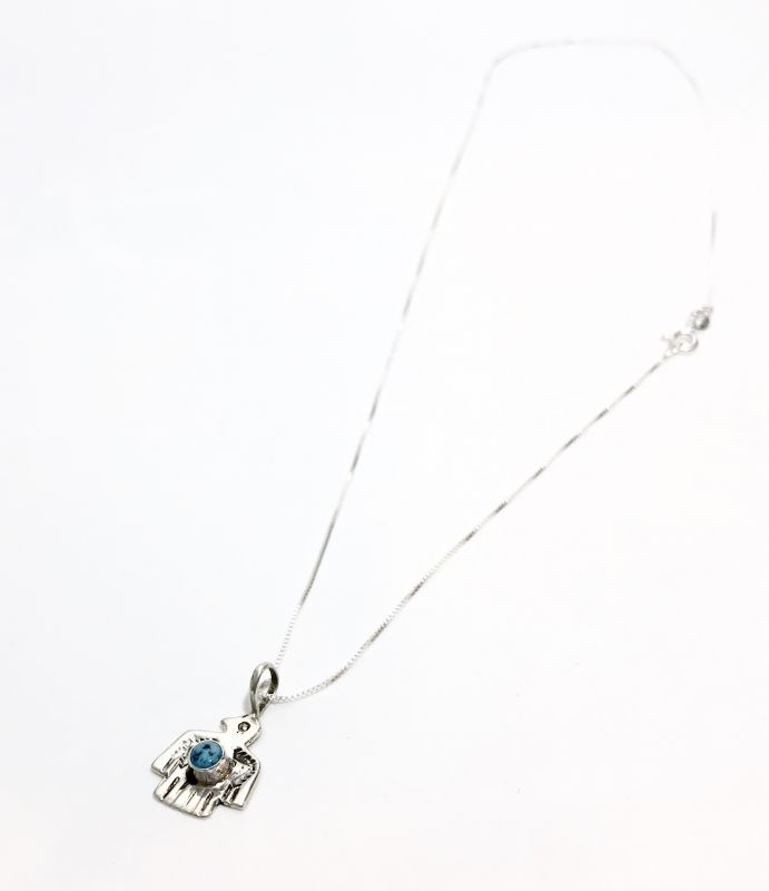 INDIAN JEWELRY NAVAJO族 Pauline Nelson作 サンダーバード ネックレス