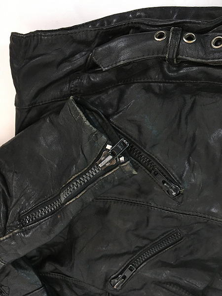 古着 80s Harley Davidson × Hein Gericke パデッド レザー シングル