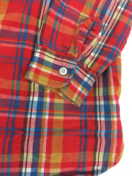 古着 60s BIG YANK 好配色 チェック ヘビー フランネル シャツ