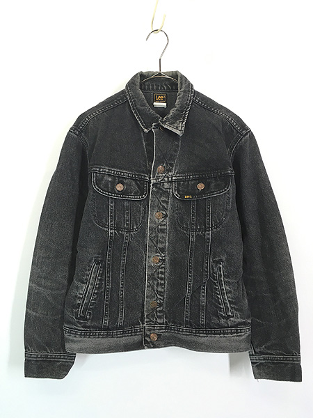 古着 80-90s USA製 Lee 220-5008 ブラック デニム トラッカー
