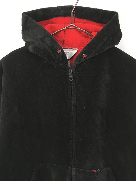 古着 80s USA製 Carhartt 裏地 フリース ワンポイント 刺しゅう