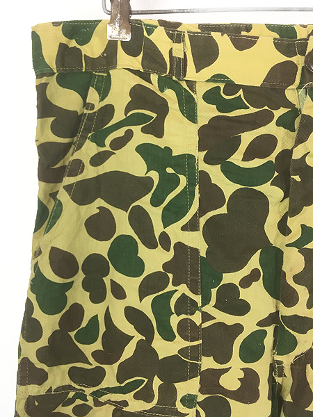 古着 60-70s ダックハンター カモ 迷彩 コットンツイル ハンティング