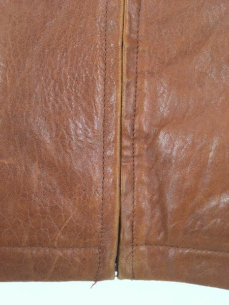 古着 90s TANNERS AVENUE 本革 ラム レザー フルジップ ジャケット