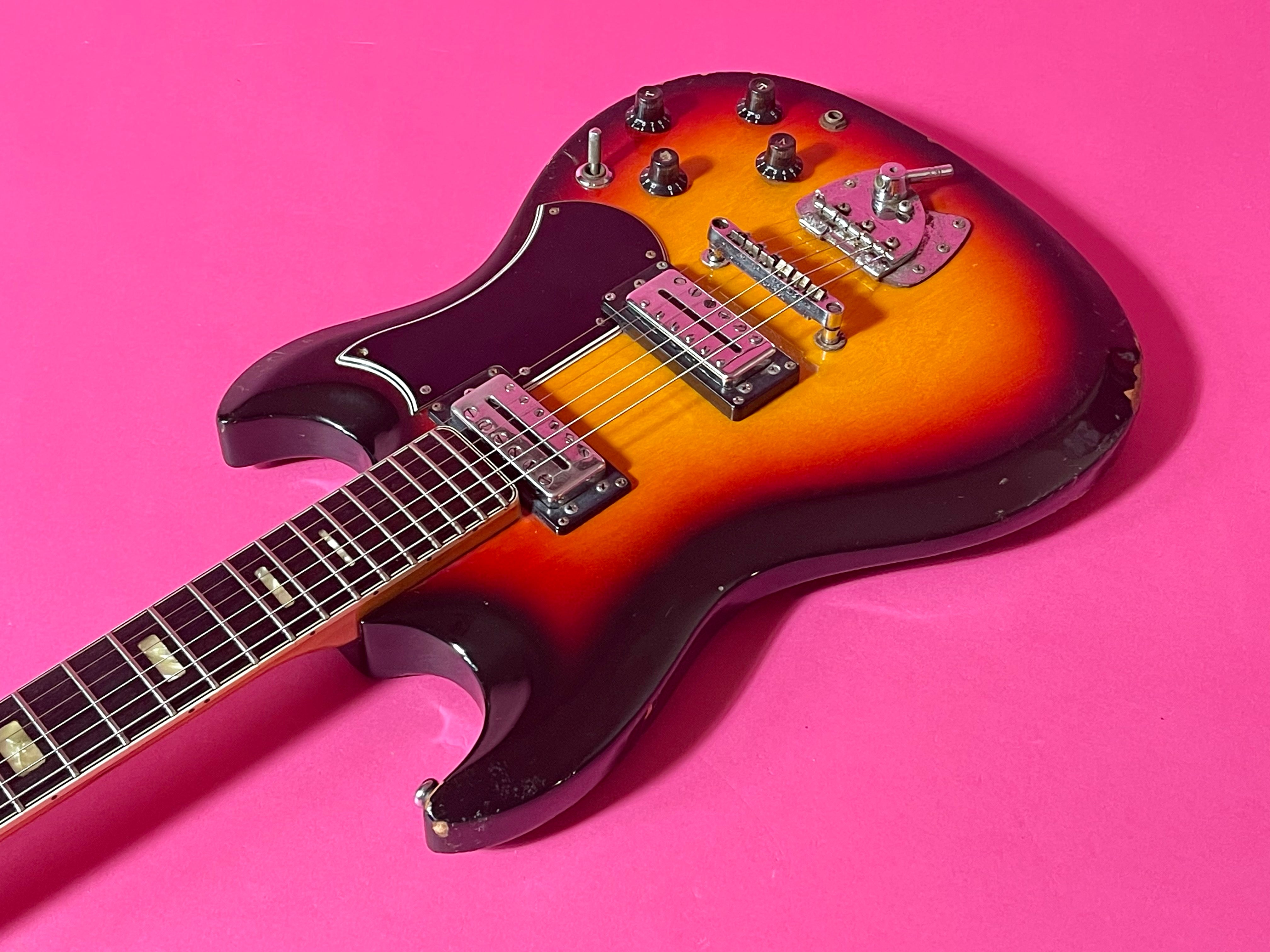1973 Univox Badazz 3-Color Sunburst – Draggin' Guitars