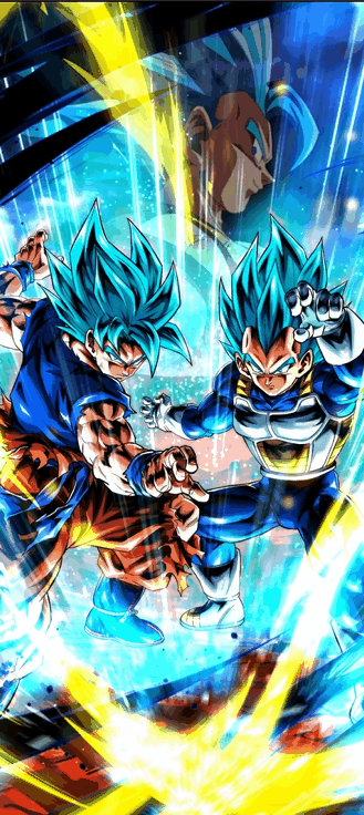 LL/SP/YEL「超サイヤ人ゴッドSS孫悟空＆ベジータ ゴジータブルー6周年