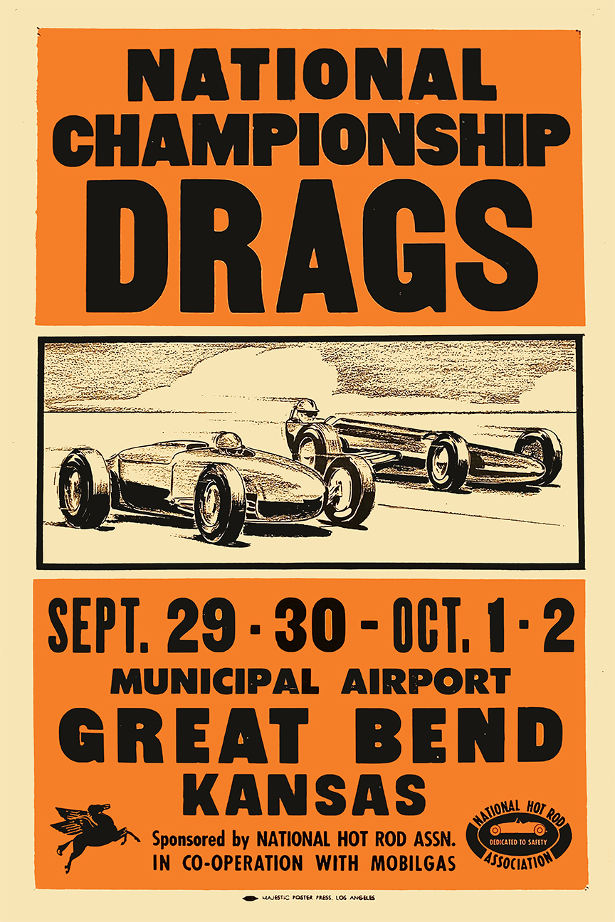 1955 First NHRA National Drags Banner -