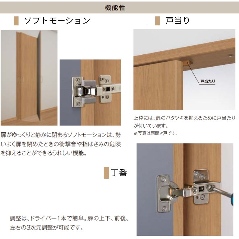 LIXIL オーダーサイズ リクシル ラシッサS クローゼットドア 片開き戸